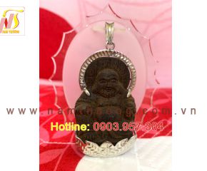 Mặt dây chuyền Di Lạc trầm hương