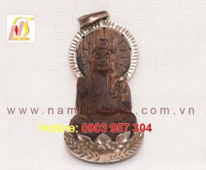 Mặt dây chuyền Quan Âm trầm hương