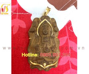 Mặt dây chuyền Quan Âm trầm hương