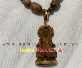 Mặt dây chuyền Quan Âm trầm hương