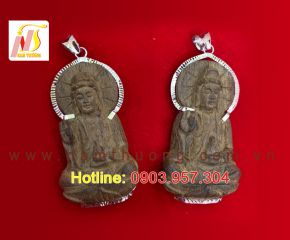 Mặt dây chuyền Quan Âm trầm hương